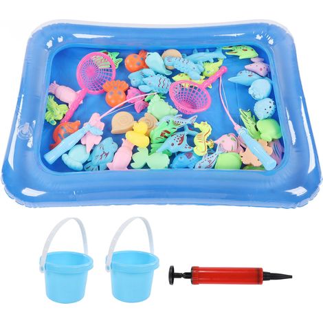 Jeu de pêche magnétique enfant, activité ludique pour piscine gonflable, jouet d'intérieur et d'extérieur pour anniversaire. (1/5)