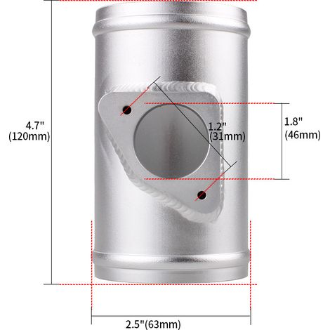 Bride de capteur d'admission d'air, base de débitmètre d'air pour Mazda Atenza - 2,5 pouces (63 cm) (1/4)