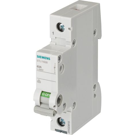 Interruptor modular Siemens 5tl1163-0 63A 230V