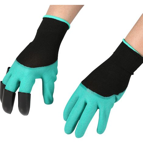 Gartenhandschuhe für Damen und Herren, Paar kratzfeste Handschuhe, zum Graben, Pflanzen, Jäten, Krallenhandschuhe für Gemüsegärten, strapazierfähiges Material, für den Einsatz im Freien. (1/5)