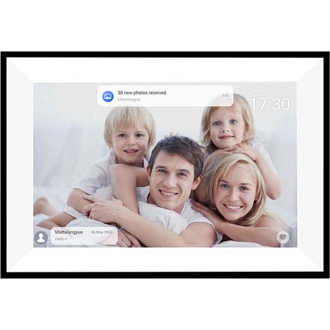 Calendrier numérique intelligent, planificateur familial à écran tactile HD de 10,1 pouces avec cadre photo commutable (1/5)