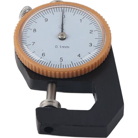 Jauge d'épaisseur 010 mm, testeur d'épaisseur à tête plate, cadran de mesure d'épaisseur 0,1 mm (1/5)