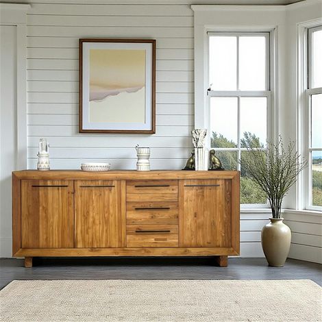 Buffet enfilade en teck recyclé naturel KERALA (1/5)