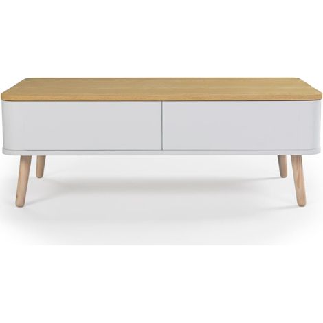 Table Basse scandinave Bergen Blanc (1/5)