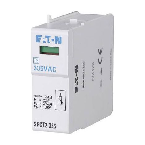 Cartouche parafoudre 280VAC 20kA 000167592 EATON SPCT2-280 (1/2)