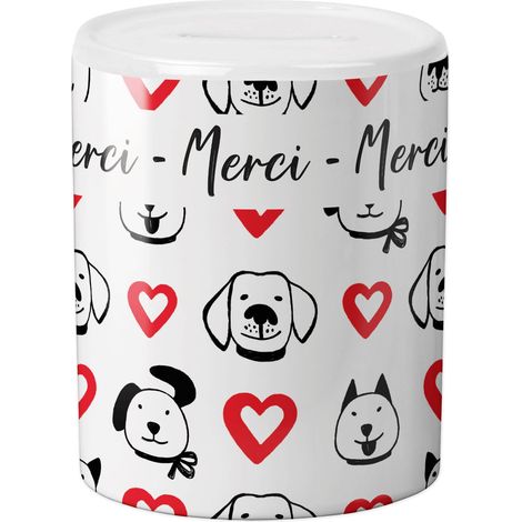 Tirelire pourboire - Tips - Chien Coeur - Animalerie - toiletteur (1/5)