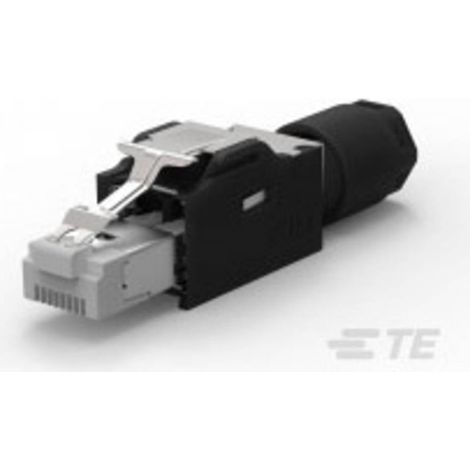 TE Connectivity Connettori RJ45 2120892-1 Spina dritta Numero di poli 8P8C Nero 1 pz. (1/2)