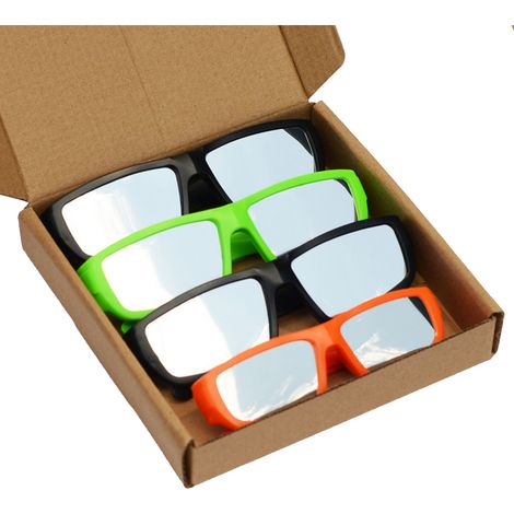 Lot de 4 lunettes d'éclipse solaire totale en plastique ABS, protection oculaire pour l'observation directe du soleil. (1/5)