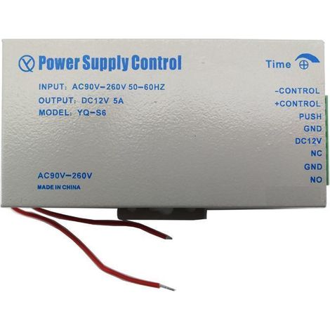 Alimentation 230V / 12V 5A avec relais temporisée