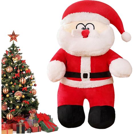 Plüsch-Weihnachtsmann (generisch)  Weiche Plüsch-Weihnachtsdekoration – für Partys, Feiertage, Treffen, Schlafzimmer, Wohnungen, Schulen, Wohnzimmer und Erwachsene