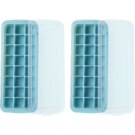 Moule À Glace - Moule Flexible En Silicone Pour Cubes De Glace - Usage Maison Et Bar - Lot De 2 (1/5)
