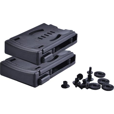 Gürtelclips für Camping – 2er-Pack – Verstärktes Nylon – Sichere Befestigung für Kydex-Scheiden – Wandern und Heimwerken – Schwarz (1/5)