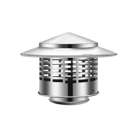 Chapeau de cheminée, installation facile, pour couvercle d'aération isolant à l'extérieur, Diamètre intérieur 110mm (1/2)