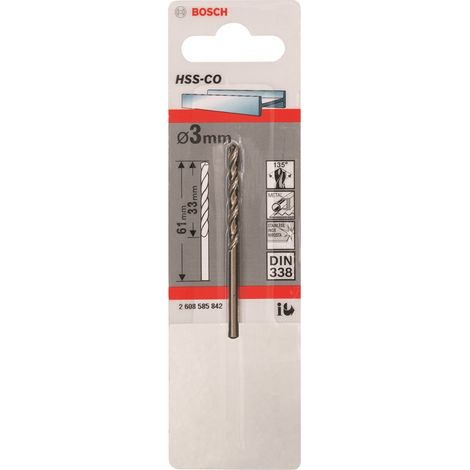 Broca HSS-CO 135 3.0/33MM - B 2608585842
