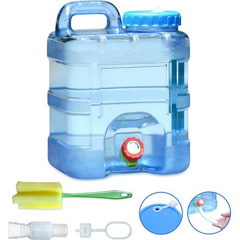 Contenedor de agua para exteriores，2XL (24 x 20 x 31 cm)，Capacidad de 10 L，Bidón de agua de policarbonato para exteriores (1/5)