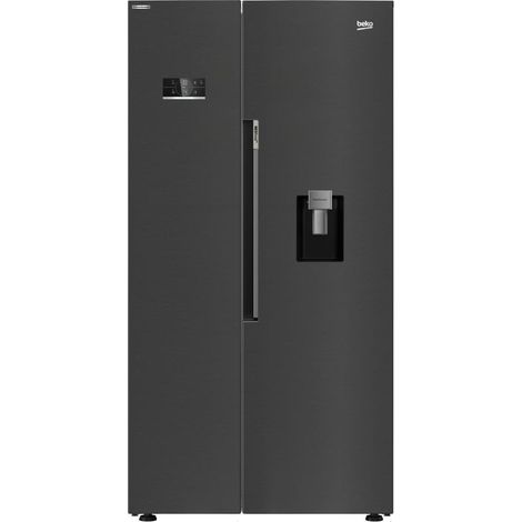 Beko – Réfrigérateur américain 179cm – Volume 576L – 2 portes – Froid ventilé – Classe énergétique E – Largeur 91cm – Profondeur 70.5cm
