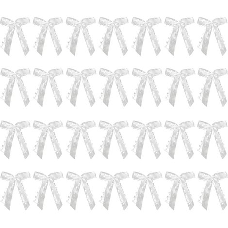Bouquet Décoration Voiture Mariage - 30 Pièces - Forme Cœur et Nœud - Polyester - Blanc Noir Violet (1/5)