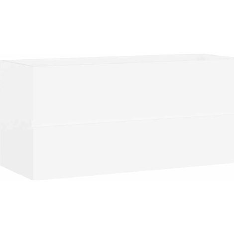 Mobile Lavabo Armadio Lavabo Bianco 100x38,5x45 cm in Legno Multistrato (1/5)