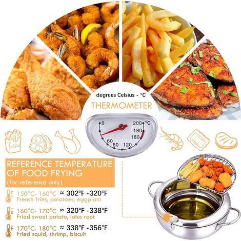 Friteuse acier inoxydable 2.2 L usage quotidien usage cuisine (1/4)