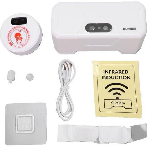 Système de chasse d'eau automatique avec capteur infrarouge et chasse d'eau sans contact pour une utilisation à domicile, au bureau et dans les lieux publics. (1/5)