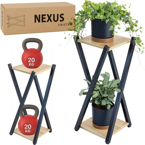 Support à fleurs sur pied en métal Nexus - un support à fleurs moderne