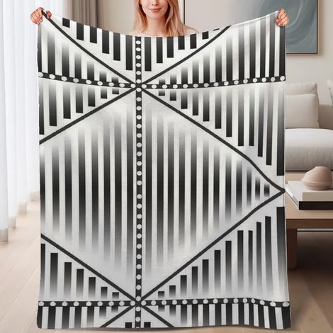 Couverture de lit en polaire, couverture légère et cosy en microfibre chaude pour le printemps, décoration de salon, excellent cadeau pour femmes hommes, 6080 pouces (1/4)