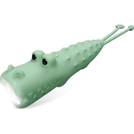 Rechargeable Crocodile Flashlight, Dimmable, High Lumen LED, Children's Flashlight for Camping [Energy Class A+++] (1/5)