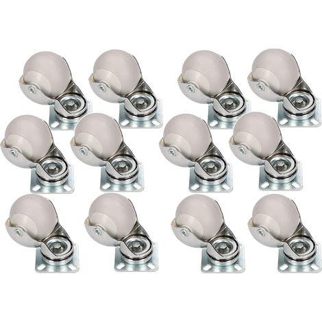 KOTARBAU Lot de 12 roulettes de meuble Ø 40 mm (1/5)