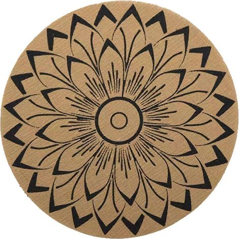 Set de table aspect jute – Imprimé éclatant et résistant à l'huile – pour un usage quotidien, buffet, bistro (1/5)