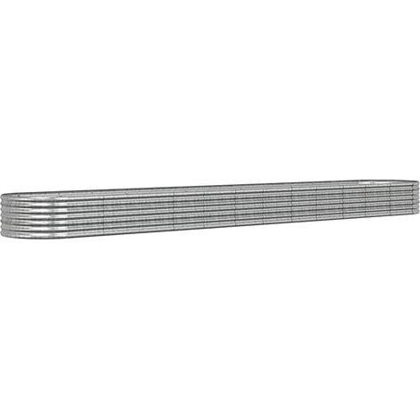 Maison Exclusive - Jardinera arriate acero galvanizado plata 512x (1/5)