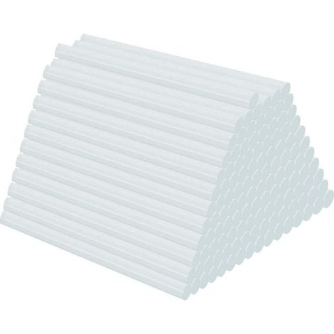 Bâtonnet Colle Chaude - 7 x 100 mm - Compatible Pistolet Colle Mini 20 W à 60 W - Transparent - Sans Solvant - 120 Pièces (1/5)