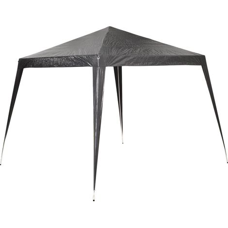 Tente de jardin étanche type chapiteau - couleur anthracite 3x3x2.5m (1/2)
