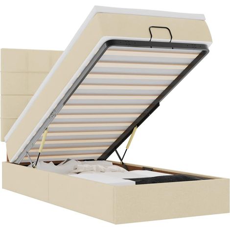 Maison Exclusive - Estructura de cama otomana con colchón tela cr (1/5)