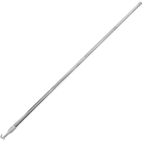 Tige télescopique réglable en acier inoxydable avec outil de poussée pour stores et rideaux d'été, (1/5)