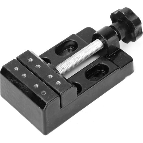 Étau de table compact en alliage d'aluminium premium, pince d'établi miniature pour atelier domestique, serre-joint de bureau léger et robuste (1/5)