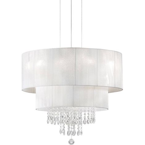 Ideal Lux Opera - Lámpara colgante de techo 4 luces Blanco