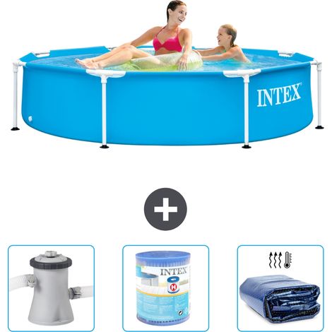 Intex Piscine Tubulaire Ronde - 244x51 cm - 4-pièces S21324 (1/4)