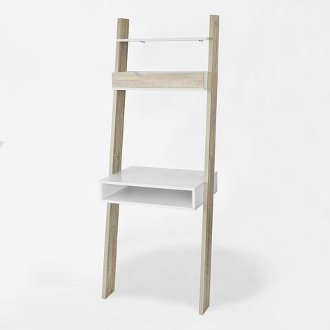 SoBuyLibreria,scaffale Scala ,mensola angolare,scaffale componibile,scrivania , FRG111-WN (1/5)