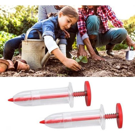 Distributeur De Graines - Portatif Pour Semis Uniformes En Pot Ou Bac - 2 Pièces (1/5)