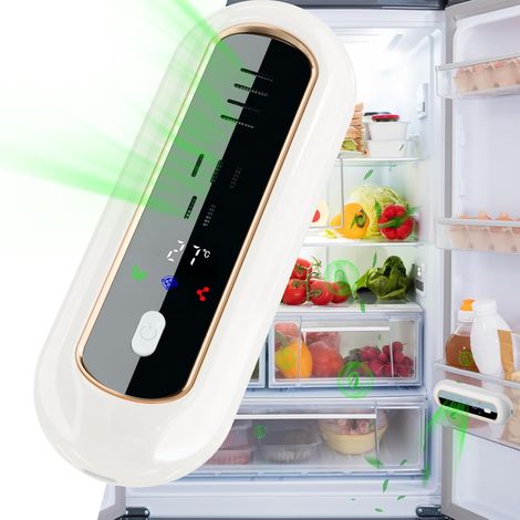 Désodorisant pour Réfrigérateur USB, Petit Purificateur d'air Rechargeable, Éliminateur d'odeurs de Réfrigérateur Portable et Réutilisable, pour Réfrigérateur, Armoire, Voiture