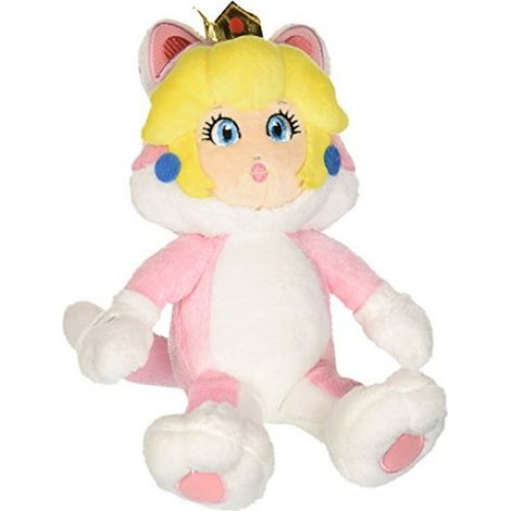Little Buddy - Peluche Chat Pêche 25cm, Jouet Doux Câlin (1/2)