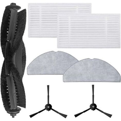 Spare Parts for Tapo RV30 Max Plus / RV30 Max / RV20 Max Plus / RV20 Max Robot Vacuum Cleaner Accessories – 1 Main Brush + 2 HEPA Filters + 2 Wipes + 2 Side Brushes (1/5)
