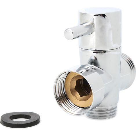 Inverseur de bras de douche en laiton pour robinet de salle de bain, système de douche universel chromé 2 Wa