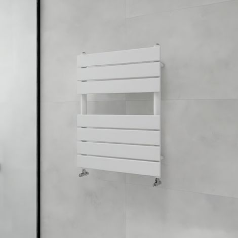 Acezanble Flat Panel Towel Rail Radiator Central Heating Rad White 650x500mm (1/4)