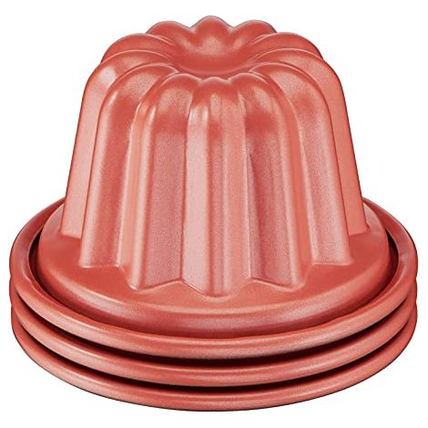 Tefal Creabake - Set 3 Moldes Acanalado Creabake, Moldes repostería, 7.4 cm, revestimiento antiadherente, sistema apilable, recetas creativas dulces y saladas, repostería fácil (1/4)
