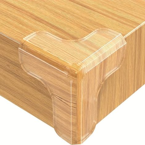 Protectors D'Angle En Silicone - 16 Pièces - Transparent - Auto-Adhésif - Pour Meubles En Bois Verre Métal Pierre - Forme En T - Pour Coins Tranchants De Tables Et Plans De Travail (1/5)
