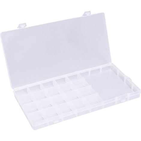 Quadrios 23SA087 Sortimentskasten (L x B x H) 26 x 13.2 x 2.2 cm Anzahl Fächer: 21 feste Unterteilun