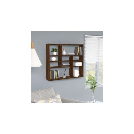 Étagère murale Chêne marron 90x16x78 Bois d’ingénierie (1/5)