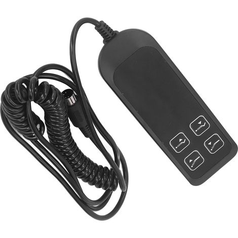Schwarze elektrische Sofa-Fernbedienung, 4-Tasten-Steuerung, 5-poliger Stecker, Schalter für Relaxsessel, für den Einsatz zu Hause und im Büro, einfache Bedienung. (1/5)