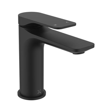 Crosswater Fuse Robinet de lavabo - avec bonde clic-clac - Noir mat